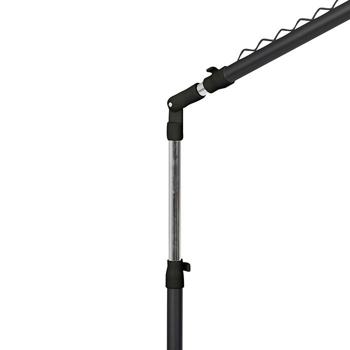 Garderobenstange mit Höhenverstellung in schwarz und silber 6 Compactor