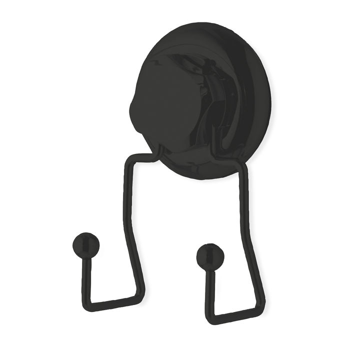 "Bestlock Black" Saugnapf Doppelhaken für die Montage an der Wand 1 Compactor