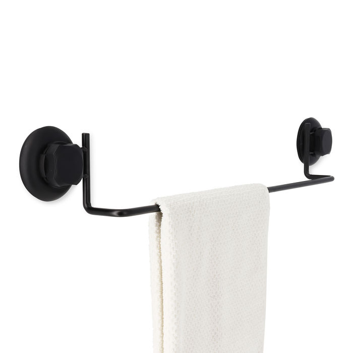 "Bestlock Black" Saugnapf Handtuchhalter für die Montage an der Wand 1 Compactor