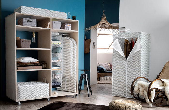 Ikat Beige Schubladen-Organizer mit 16 Fächern 2 Compactor