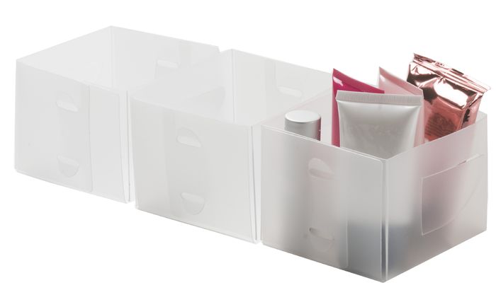 Set 3 "Optimo" Schubladen-Organizer - Transparent 1 Compactor