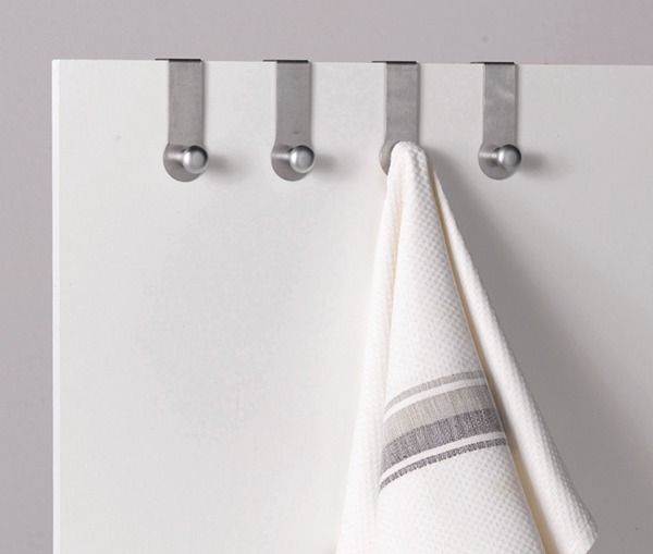 Set 4 Einzelhaken zum über die Tür hängen für Schränke 1 Compactor