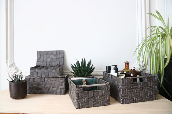 "Toronto" Kleiner Aufbewahrungskorb - Braun 4 Compactor