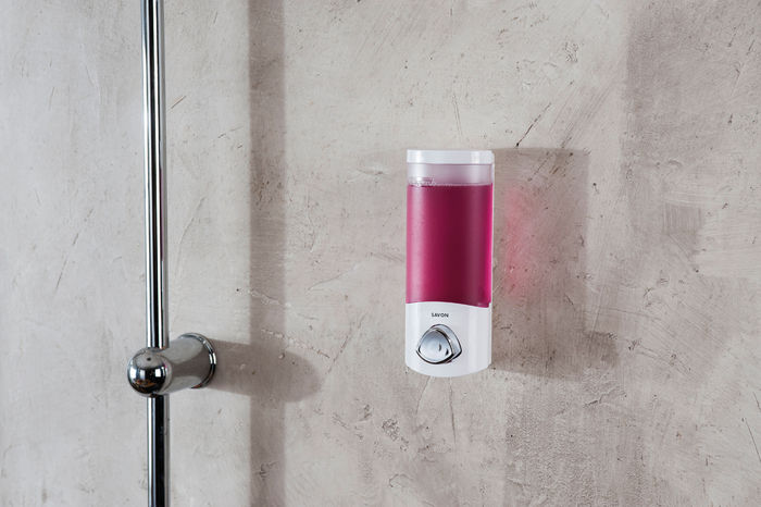 Selbstklebender 360ml Seife/Shampoo-Spender - Weiß 5 Compactor