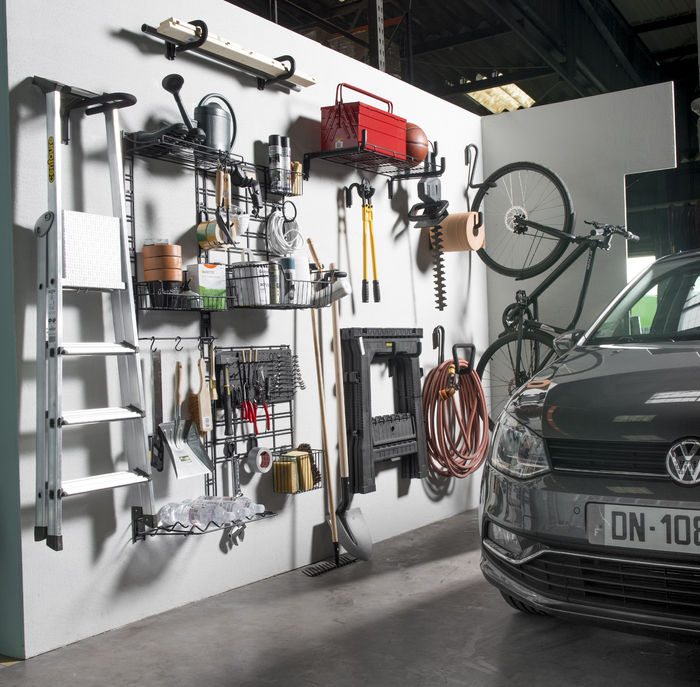 Walltech Garage Lange Leiter-Regal Schiene 4 Compactor