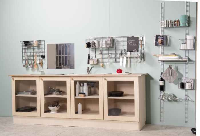 Walltech Küchen Flaschenregal 4 Compactor