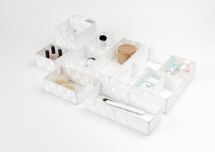 "Stan" Schubladen-Organizer mit 5 Fächern - Weiß 5 Compactor