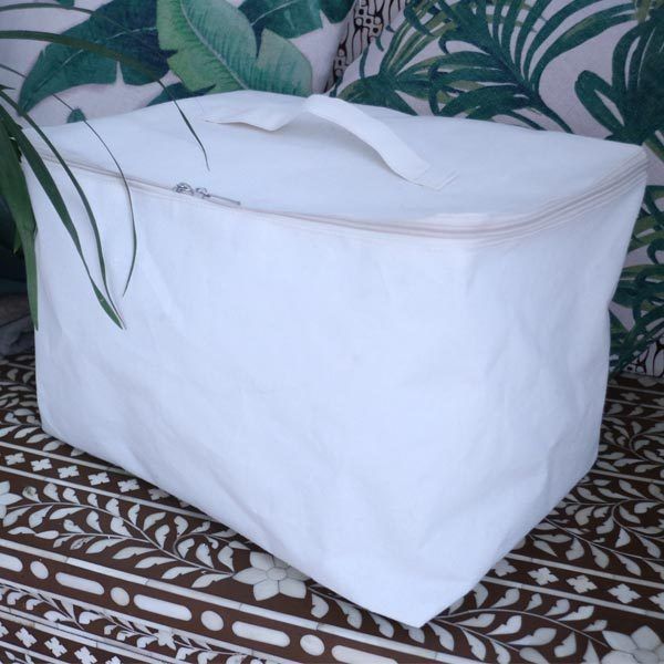 "Flex" Aufbewahrungstasche mit Reißverschluß - Cremefarben 4 Compactor