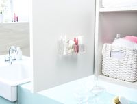 Bestlock Magic Vision Aufbewahrungsbox für die Montage an der Wand mit 4 Fächern - Transparent