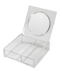 Make up Box mit Spiegel - Transparent