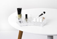 Kurviger Make-Up Organizer mit Multi-Abteilen - Transparent