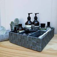 Schubladen-Organizer mit 5 Fächern - Dunkelgrau