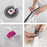 Set von 3 Compactor Life Unterbett Vakuum Aufbewahrungs-Taschen - groß