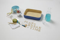 Bambustablett - Indigoblau