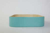 Bambustablett - Aquamarin