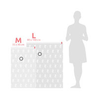 "Aspispace" Set aus 2 mittleren und großen platzsparenden Vakuum-Aufbewahrungsbeuteln - 1 mittlere u