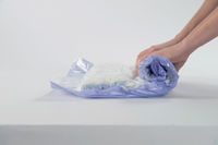 Set mit 6 Manuell Aufrollbaren, Platzsparenden Reisetaschen  - Klein, Mittel und Groß