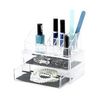 2 Schmuck und Make-up Schubladen-Organizer - Transparent