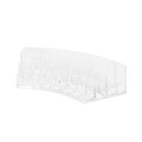 Kurviger Make-Up Organizer mit Multi-Abteilen - Transparent