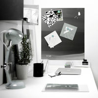 Magnetischer Edelstahl Küchen Spritzschutz und Memoboard - klein