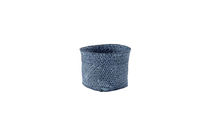 Set aus 2 "Mika" Runde geflochtene Ablagekörbe - Denim Blau