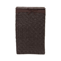 "Stan" Rechteckiger Wäschekorb - Braun