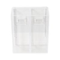 Bestlock Magic Vision Große Aufbewahrungsbox für die Montage an der Wand mit 2 Fächern - Transparent