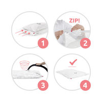 "Aspispace" Set aus 5 mittleren und großen platzsparenden Vakuum-Aufbewahrungsbeuteln - 3 mittlere u