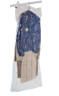 "Espace +" Set aus 2 platzsparenden, hängenden Vakuumbeuteln - 1 langer und 1 kurzer