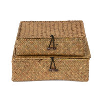 Set aus 2 "Macao" Seegras Aufbewahrungskörben - Braun