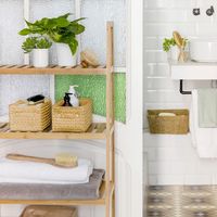 Beigefarbene Korb "Lilou"