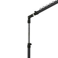 Garderobenstange mit Höhenverstellung in schwarz und silber