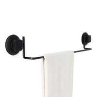 "Bestlock Black" Saugnapf Handtuchhalter für die Montage an der Wand