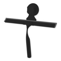 "Bestlock Black" Saugnapf Halter für Dusch/Fensterrakel für die Montage an der Wand