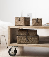 Set aus 2 "Macao" Seegras Aufbewahrungskörben - Braun