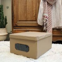 "Smart" PVC Aufbewahrungsbox - Taupe