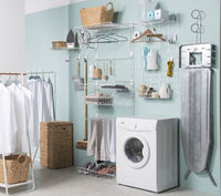 Walltech Hauswirtschaftsraum Kurze Leiter-Regal Schiene