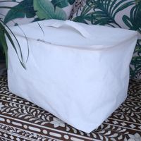 "Flex" Aufbewahrungstasche mit Reißverschluß - Cremefarben